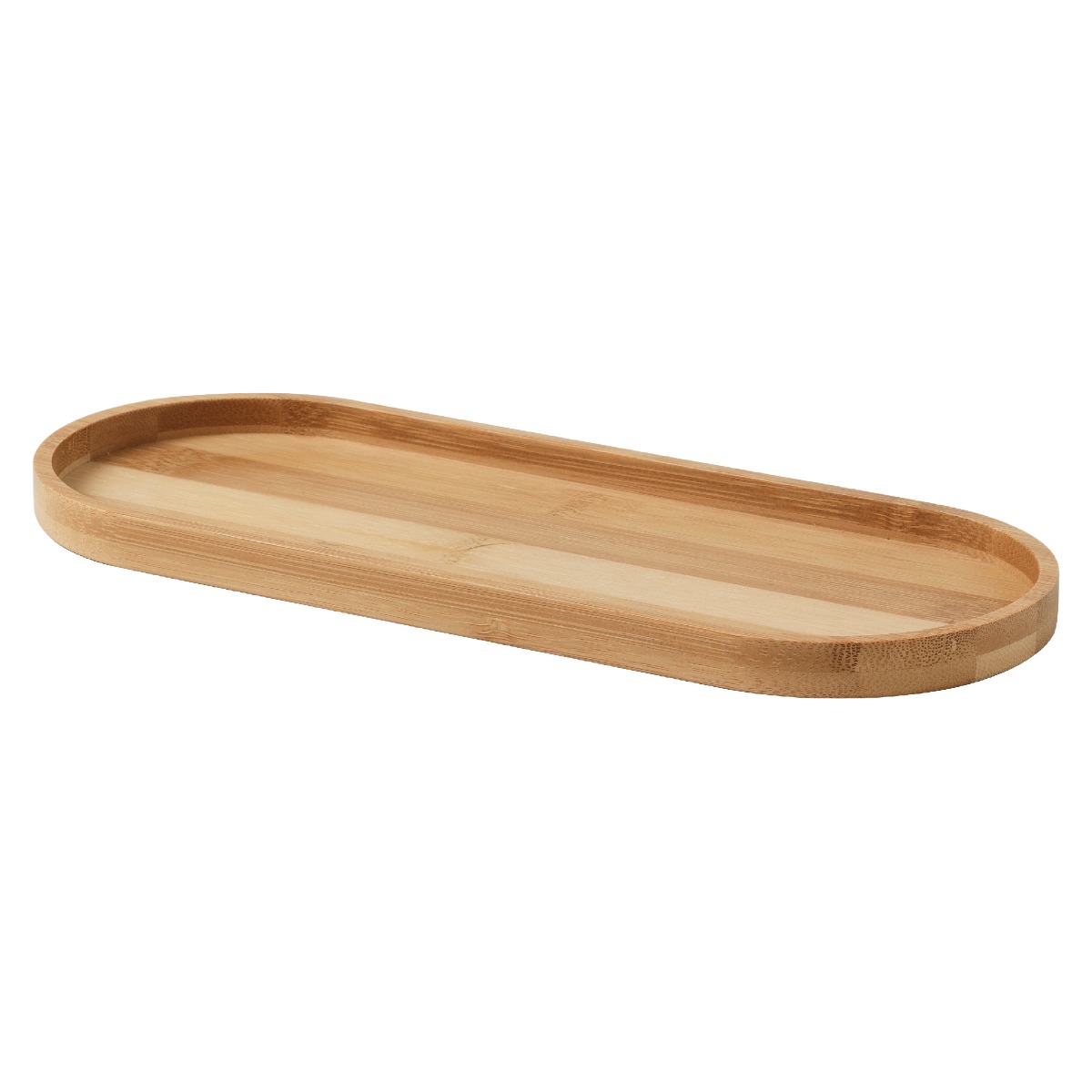 LINEA THEA - VASSOIO PORTAOGGETTI IN BAMBU' NATURALE 27.5X11.8CM