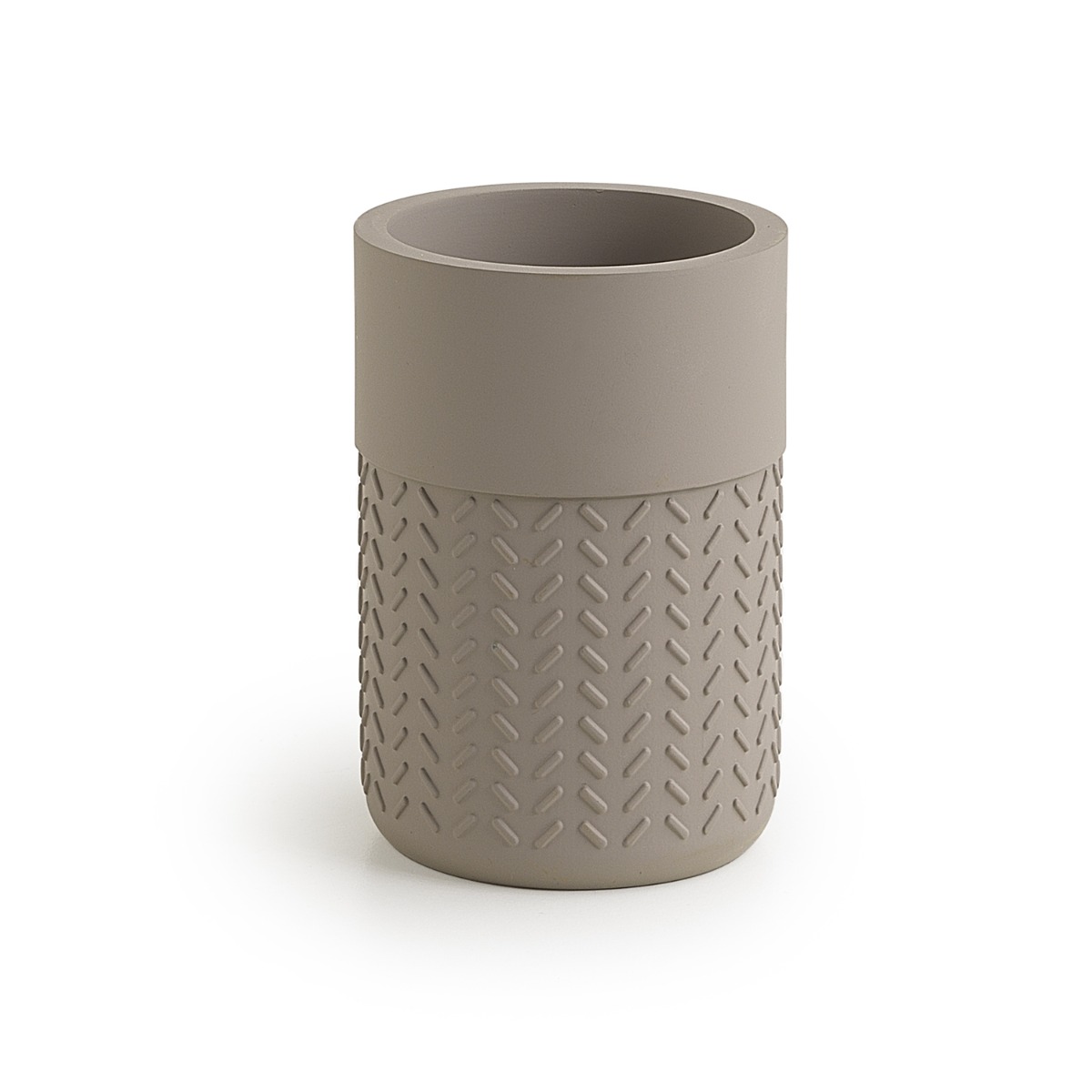 LINEA THEA - BICCHIERE PORTASPAZZOLINI IN RESINA GRIGIO