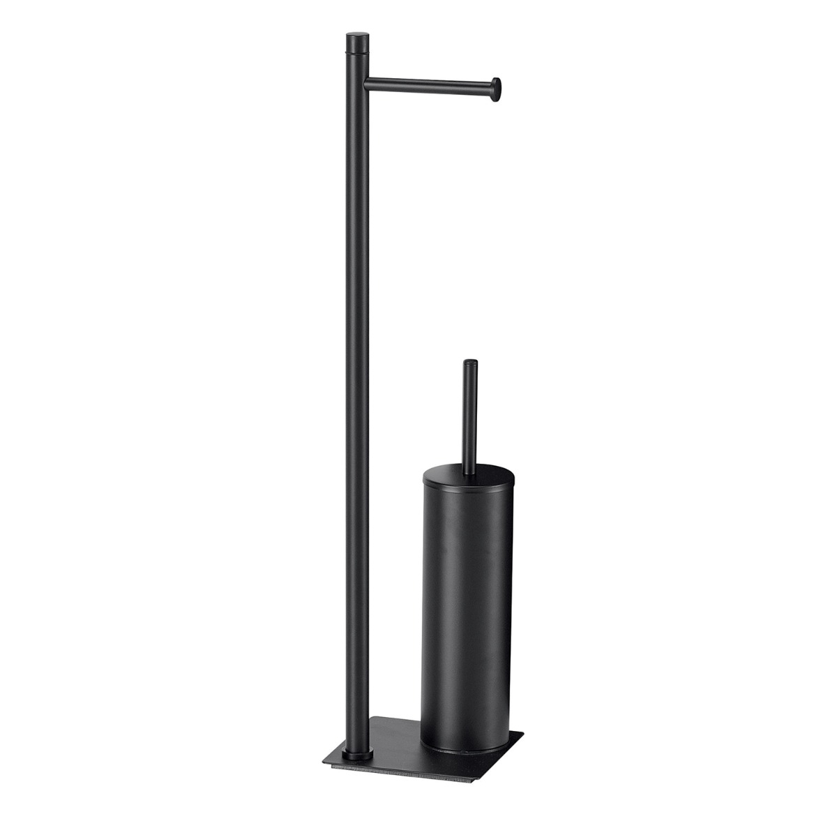 LINEA TRILLY - PIANTANA PORTA ROTOLO E PORTA SCOPINO NERO MATT
