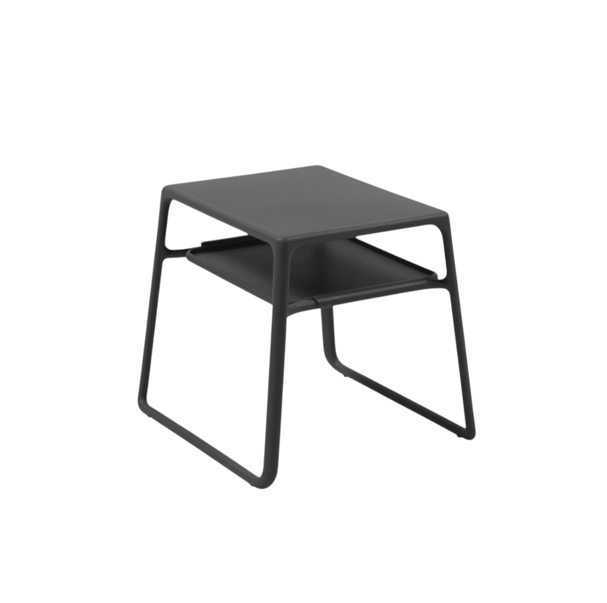 NARDI OUTDOOR - TAVOLINO POP 29X37 CM POLIPROPILENE ANTRACITE OPACO