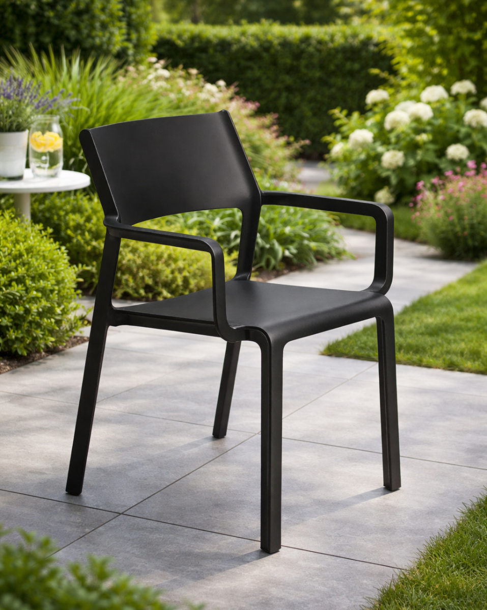 NARDI OUTDOOR - SEDIA MOD. TRILL ARMCHAIR ANTRACITE