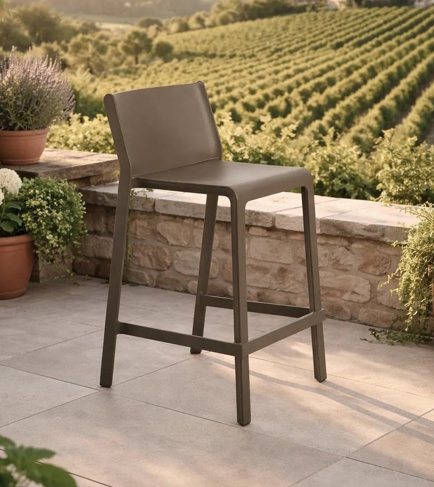 NARDI OUTDOOR - SGABELLO TRILL STOOL MINI TABACCO
