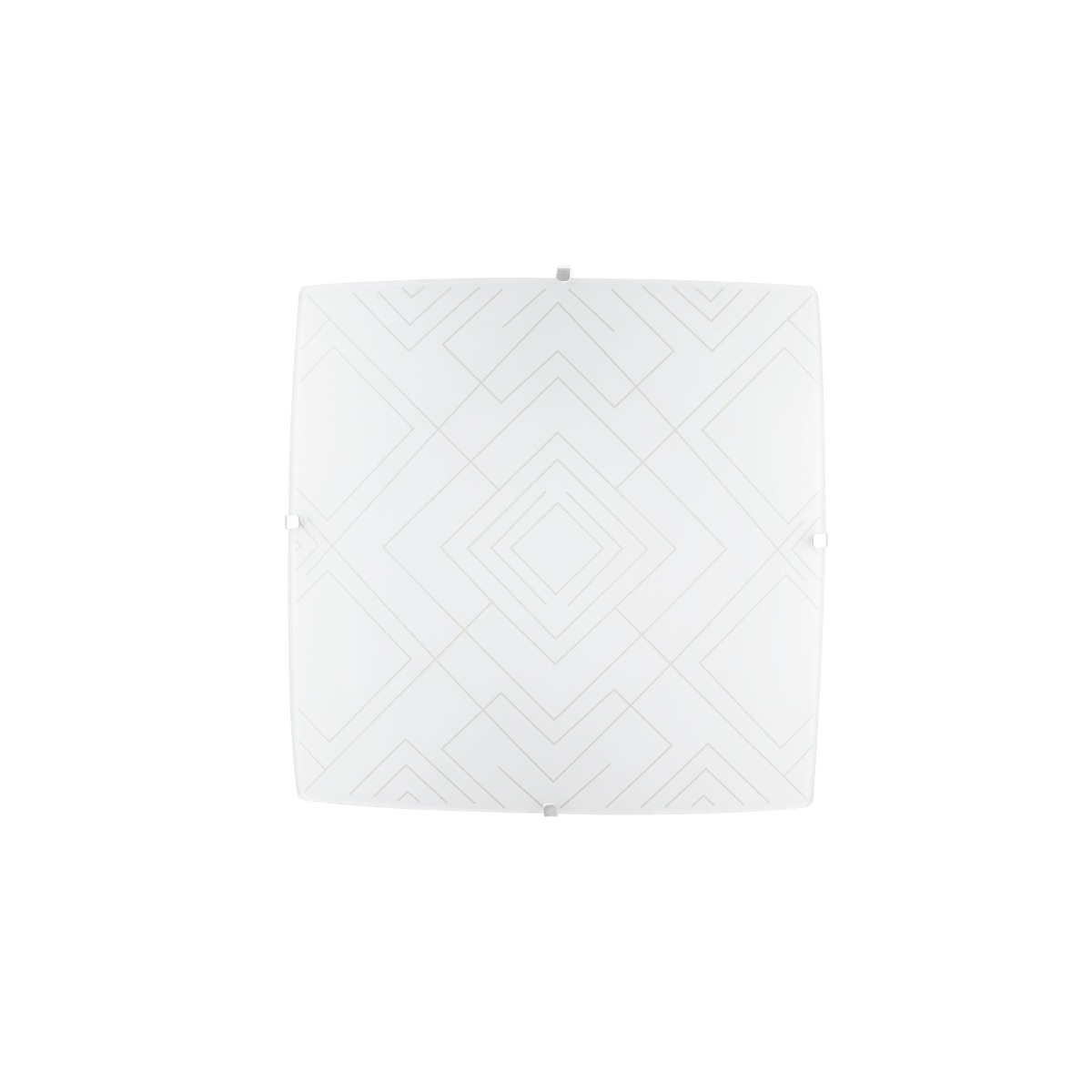 PLAFONIERA VECTOR BIANCO CON DECORI 30X30CM - 2XE27