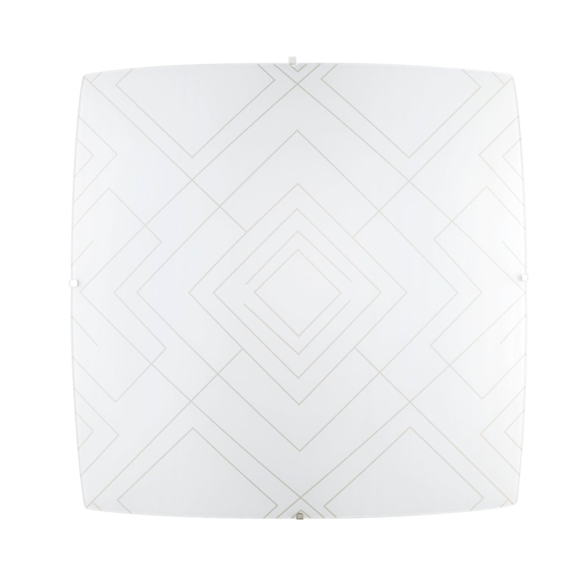 PLAFONIERA VECTOR BIANCO CON DECORI 40X40CM - 3XE27